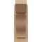 Ekena Millwork 6-in W x 12-in D x 16-in H Funston Slat Rough Cedar Woodgrain TimberThane Outlooker, Primed Tan OUTUR060X12X16FST24RCPR - alternate 6